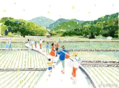 清爽治愈插画，来自插画师danny，清爽的色调，让人感觉到治愈。#插画分享# #画笔下的奇思妙想# ​​​​