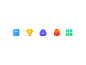 Nacigation Icons design illustration shape icon practice ui