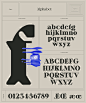 alternate font largo ligature painting   tribute typography   Violaine & Jeremy vj-type