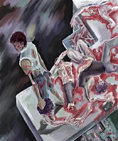 doorlly恐怖插画欣赏 #采集大赛#
