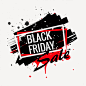 abstract black friday sale poster Free Vector