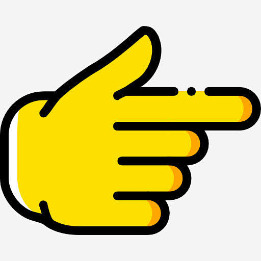 指向右图标 https://88ICON.com 接口方面 手势 手指 指向右 手和手势