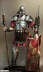 罗马步兵，盔甲角色