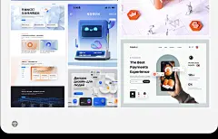 卡通平面UI设计师毕业面试作品集简历封面封底源文件模板-向日葵资源站