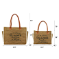 Amazon.com: Lamyba Sel De Mer Canvas HandBag Upcycled Canvas Vegan Leather Tote Bag,Small Brown