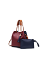 2Pcs Women's Handbags Set Groovy Colorblock Soft Casual Bag : Shop 2Pcs Women's Handbags Set Groovy Colorblock Soft Casual Bag online at Jolly Chic,Cash on Delivery Shopping!