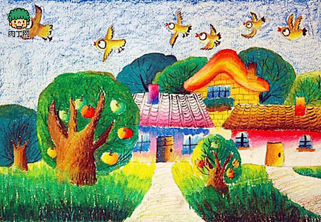 环保儿童作品图片低碳生活绿色家园环保儿童画作品欣赏肉丁儿童网