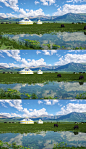 草原蒙古包3d场景模型