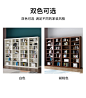 美式实木书柜现代简约儿童书架落地展示架家用客厅置物架小型整装-tmall.com天猫