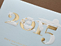 Season's Greetings on Behance. Gold foil, pillow emboss.