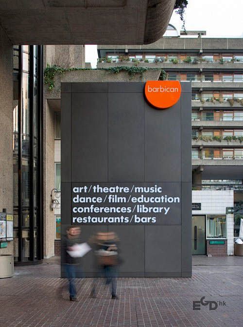 英国伦敦巴比肯艺术中心环境指示系统设计@...
