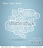 Set of chalk drawing bubble speech 正版图片在线交易平台 - 海洛创意（HelloRF） - 站酷旗下品牌 - Shutterstock中国独家合作伙伴