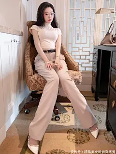 轻熟风的女生穿搭，满满的御姐范，不管是职场还是日常，都是OK的
