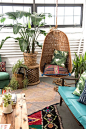 Sunny + Green corner in the studio | Patina