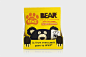 Packaging design and character illustration by B&B Studio for pure fruit range Bear Paws