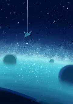 孤独星球 | Dew_sj - 原创作品 - 涂鸦王国插画