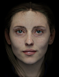 Y V4 11 Wip, Sacha Austin : Skin made using modified maps from ICT's Digital Emily 2. Iris from TexturingXYZ. Retopologised scan geometry from 3d Scan Store via Wrap 3, then remodelled with Mudbox/3ds Max. Hair with Ornatrix plus Max Hair & Fur for th