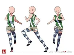 动漫人物跑动动作怎么画？教你如何最轻松画出跑步的姿势！ : 来为大家介绍几个“奔跑”姿势所必需的动作，首先，确认一下这次的主题“跑”形式的定义吧。这次只是以“画出看起来有律动感的画”为目标，所以不会考虑肌肉等人体的复杂结构。形状会根据走法和速度而变化。请理解…