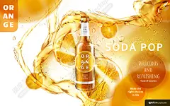 酒水饮料海报清凉汽水果汁饮料橘子口味酒水饮料海报清凉汽水果汁饮料橘子口味.jpg