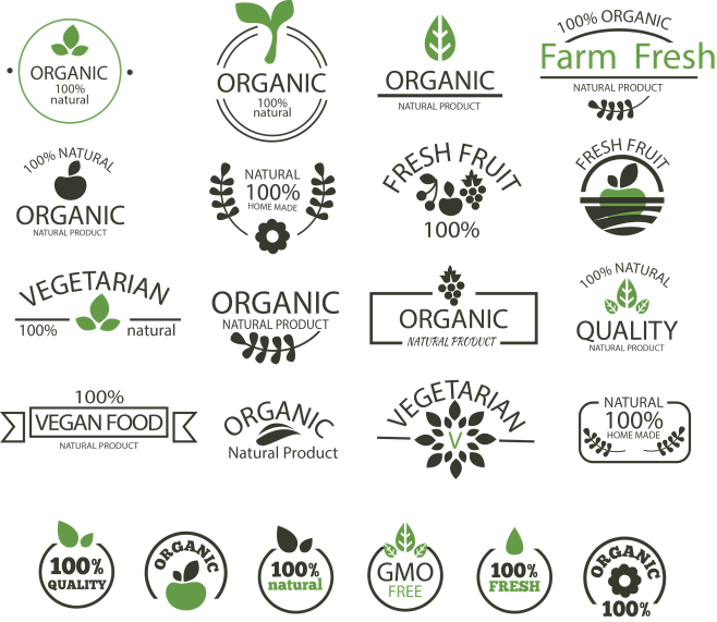 蔬菜水果 食品logo 图标