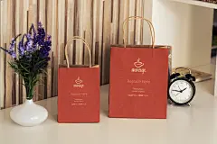 包装袋手提袋环保设计样机效果图