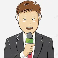 卡通新闻记者 免费下载 页面网页 平面电商 创意素材