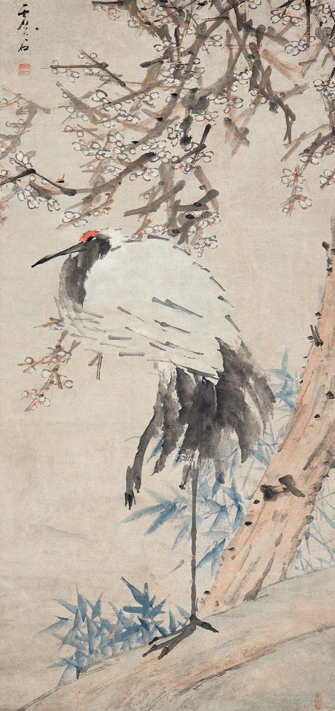 清 虚谷 ·《梅妻鹤子》