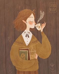囍子小姐☀采集到复古风插画