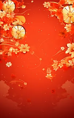 红色喜庆灯笼背景素材图片
