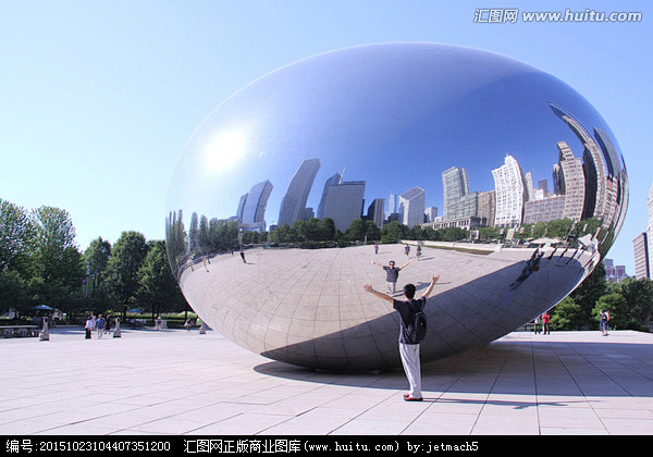 芝加哥千禧公园云门雕塑