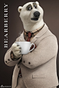 《疯狂动物城》时尚海报 白熊绅士瞪羚性感