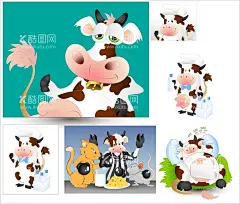 卡通奶牛  - 源文件下载【酷图网】牛奶插画,天然养殖,农场插画,牧场插画,卡通奶牛,卡通羊,生态养殖,动物卡通,奶制品,卡通,插画,牧场,农场,草原,放牧,牛奶,青青草原,公牛,母牛,小牛,牛奶包装,天然牧场,