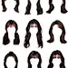 PS女士免扣发型 近80款。Psd+jpg格式 直接用 简 - 抖音