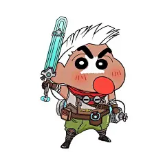 蜡笔小新LOL角色   小白    派克    白底图