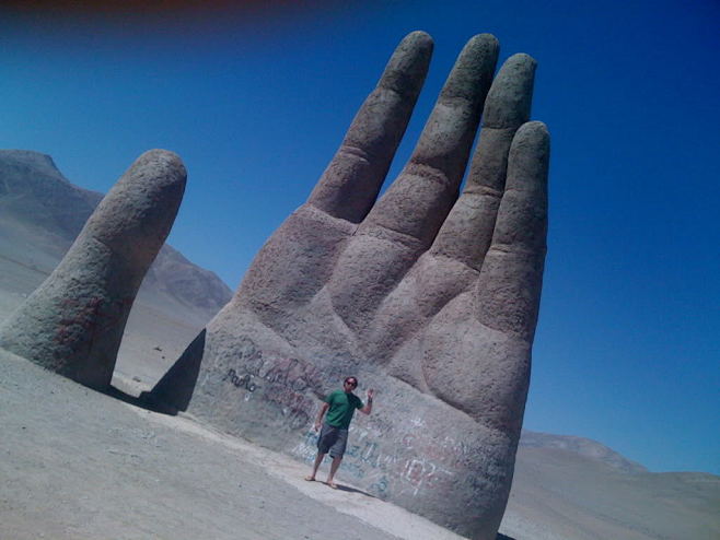 智利，阿塔卡马沙漠，沙漠之手