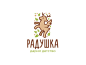 Radushka kids tree toy toy store nature eco pegasus deer logotype logo