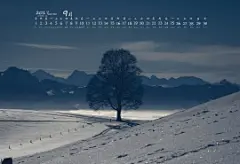 2017年9月孤独的树风景摄影高清日历壁纸