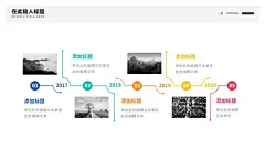 流程时间轴5项PPT内容页