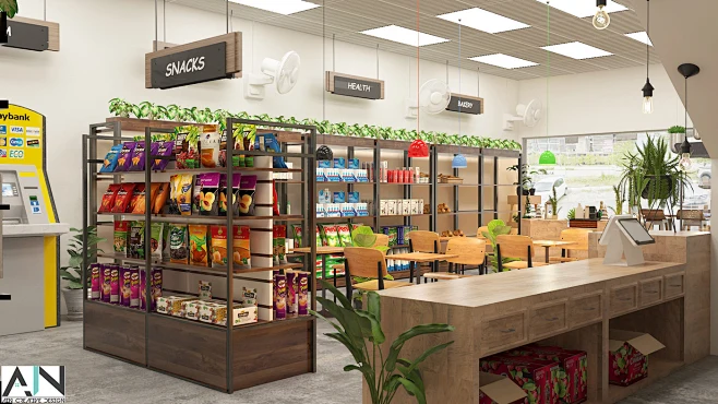commercial design industrial Interior interior design mart Mart design ...