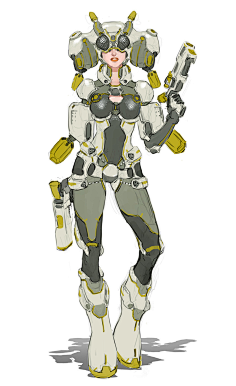 人设少女赛博朋克改造人