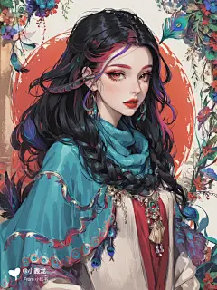 彩云之南1⃣️｜孔雀公主｜少女头像壁纸_5_小轰龙_来自小红书网页版