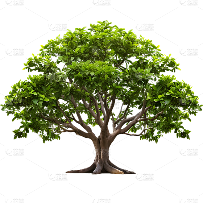 通用实景树木绿色植物元素贴纸