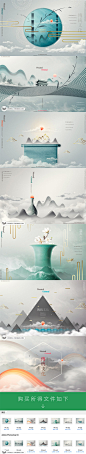 古典中国风水墨山水画房地产海报广告BANNER设计PSD源文件P026