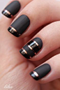 http://www.jexshop.com/ Inspiration #NailArt mat et brillant