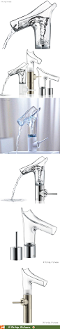 Transparent water faucets unveiled at Salon del Mobile. So cool. Link has more info.: 