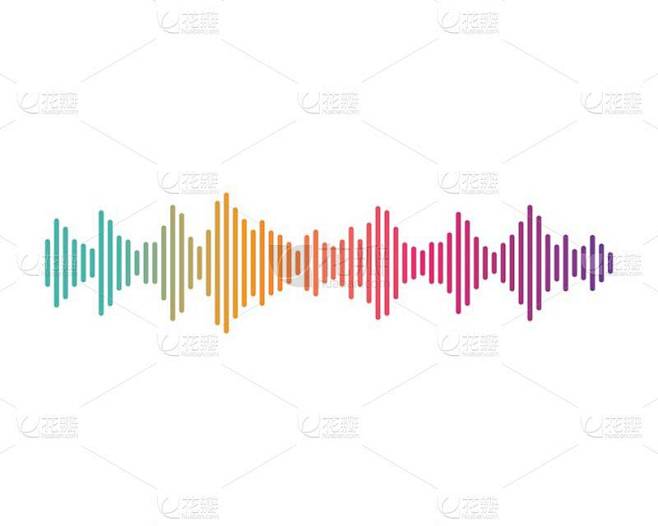 声波音乐标志矢量