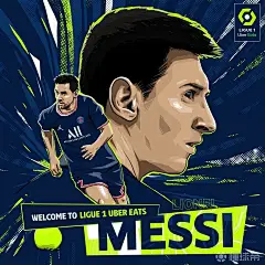 法甲官方晒海报：欢迎梅西来到新赛场！