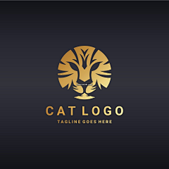 HONG·品牌设计采集到老虎豹子LOGO标志(标志订做微信459612406)