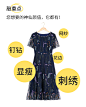 2020新款中年妈妈夏装连衣裙40岁50中老年洋气高贵雪纺碎花长裙子-tmall.com天猫
