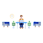 C4D 办公人物
